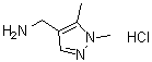 1,5-Dimethyl-1H-pyrazole-4-methanamine monohydrochloride molecular structure (CAS 449811-81-8)