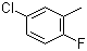 5-氯-2-氟甲苯分子结构 (CAS 452-66-4)