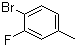 4-溴-3-氟甲苯分子结构 (CAS 452-74-4)
