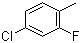 4-氯-2-氟甲苯分子结构 (CAS 452-75-5)