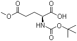structure of CAS# 45214-91-3, Boc-L-glutamic acid 5-methyl ester;Boc-Glu(OMe)-OH