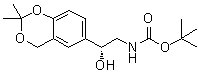 (2R)-N-(2-(2,2-二甲基-4H-1,3-苯并二恶英-6-基)-2-羟基乙基)氨基甲酸叔丁酯分子结构 (CAS 452339-72-9)