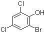 结构式 CAS# 4524-77-0, 2,4-二氯-6-溴苯酚