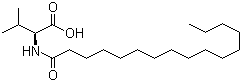 N-Hexadecanoyl-L-valine  molecular structure (CAS 45287-42-1)