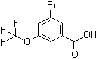3-Bromo-5-trifluoromethoxybenzoic acid molecular structure (CAS 453565-90-7)