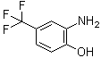 structure of CAS# 454-81-9, 4-(Trifluoromethyl)-2-aminophenol;2-Amino-4-trifluoromethylphenol; 2-Hydroxy-5-(trifluoromethyl)aniline