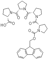1-[(9H-Fluoren-9-ylmethoxy)carbonyl]-L-prolyl-L-prolyl-L-prolyl-L-proline molecular structure (CAS 454693-96-0)