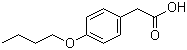 4-丁氧基苯乙酸分子结构 (CAS 4547-57-3)