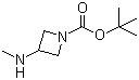tert-Butyl 3-(methylamino)azetidine-1-carboxylate molecular structure (CAS 454703-20-9)