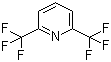 2,6-双(三氟甲基)吡啶分子结构 (CAS 455-00-5)