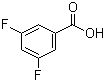 结构式 CAS# 455-40-3, 3,5-二氟苯甲酸