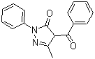 4-苯甲酰基-5-甲基-2-苯基-2H-吡唑-3(4H)-酮分子结构 (CAS 4551-69-3)