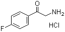 2-Amino-4'-fluoroacetophenone hydrochloride molecular structure (CAS 456-00-8)