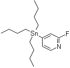 2-Fluoro-4-(tributylstannyl)pyridine molecular structure (CAS 457061-31-3)
