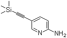 2-氨基-5-[(三甲基硅基)乙炔基]吡啶分子结构 (CAS 457628-40-9)