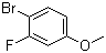 structure of CAS# 458-50-4, 4-Bromo-3-fluoroanisole;1-Bromo-2-fluoro-4-methoxybenzene