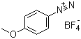 结构式 CAS# 459-64-3, 4-甲氧基苯偶氮鎓四氟硼酸盐