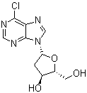 6-氯嘌呤 2'-脱氧核苷分子结构 (CAS 4594-45-0)
