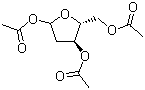 structure of CAS# 4594-52-9, 1,3,5-Tri-O-acetyl-2-deoxy-D-erythro-pentofuranose