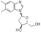 1-(2-Deoxy-alpha-D-erythro-pentofuranosyl)-5,6-dimethyl-1H-benzimidazole molecular structure (CAS 4600-71-9)