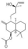 醋酸落叶松酯分子结构 (CAS 4608-49-5)