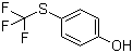 结构式 CAS# 461-84-7, 4-(三氟甲硫基)苯酚; 4-三氟甲硫基苯酚