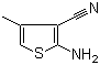 structure of CAS# 4623-55-6, 2-Amino-4-methylthiophene-3-carbonitrile