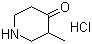 3-Methylpiperidin-4-one hydrochloride molecular structure (CAS 4629-78-1)