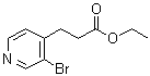 3-Bromo-4-pyridinepropanoic acid ethyl ester molecular structure (CAS 463303-98-2)