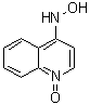 结构式 CAS# 4637-56-3, 4-羟氨基喹啉 N-氧化物