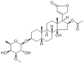 夹竹桃它罗苷分子结构 (CAS 465-13-4)