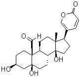 (3beta,5beta)-3,5,14-三羟基-19-氧代蟾蜍-20,22-二烯内酯分子结构 (CAS 465-90-7)