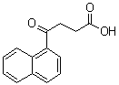 3-(1-萘甲酰基)丙酸分子结构 (CAS 4653-13-8)