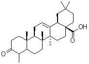 3-Oxo-24-norolean-12-en-28-oic acid molecular structure (CAS 466-02-4)