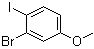 structure of CAS# 466639-53-2, 3-Bromo-4-iodoanisole;2-Bromo-1-iodo-4-methoxybenzene