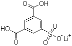 5-磺基-1,3-苯二甲酸单锂盐分子结构 (CAS 46728-75-0)