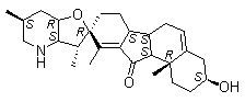 蒜黎芦碱分子结构 (CAS 469-59-0)