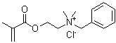 structure of CAS# 46917-07-1, Methacryloyloxyethyldimethylbenzylammonium chloride;Benzyldimethyl-2-(methacryloyloxy)ethylammonium chloride; DMB 60; DML 60; MADAMBQ