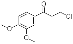 3-Chloro-3',4'-dimethoxypropiophenone molecular structure (CAS 4693-38-3)