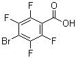 4-溴-2,3,5,6-四氟苯甲酸分子结构 (CAS 4707-24-8)