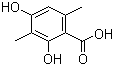 2,4-二羟基-3,6-二甲基苯甲酸分子结构 (CAS 4707-46-4)