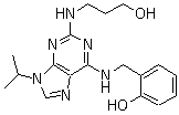 2-[[[2-[(3-Hydroxypropyl)amino]-9-(1-methylethyl)-9H-purin-6-yl]amino]methyl]phenol molecular structure (CAS 471270-60-7)