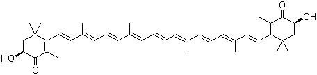 structure of CAS# 472-61-7, Astaxanthin;3,3'-Dihydroxy-beta,beta-carotene-4,4'-dione