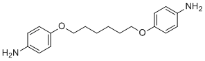 structure of CAS# 47244-09-7, 4,4'-(1,6-Hexanediyl)dioxydianiline;4-[6-(4-aminophenoxy)hexoxy]aniline