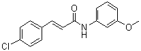 structure of CAS# 472981-92-3, 3-(4-Chlorophenyl)-N-(3-methoxyphenyl)-2-propenamide;SB 366791