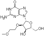 结构式 CAS# 473278-54-5, 2'-O-(2-甲氧乙基)鸟苷