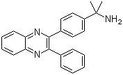 alpha,alpha-二甲基-4-(3-苯基-2-喹喔啉基)苯甲胺分子结构 (CAS 473382-48-8)
