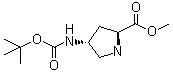 (4R)-4-[[(1,1-Dimethylethoxy)carbonyl]amino]-L-proline methyl ester molecular structure (CAS 473806-21-2)