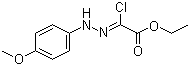 结构式 CAS# 473927-63-8, (2Z)-氯[(4-甲氧基苯基)亚肼基]乙酸乙酯