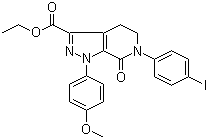 Ethyl 6-(4-iodophenyl)-1-(4-methoxyphenyl)-7-oxo-4,5,6,7-tetrahydro-1H-pyrazolo[3,4-c]pyridine-3-carboxylate molecular structure (CAS 473927-64-9)